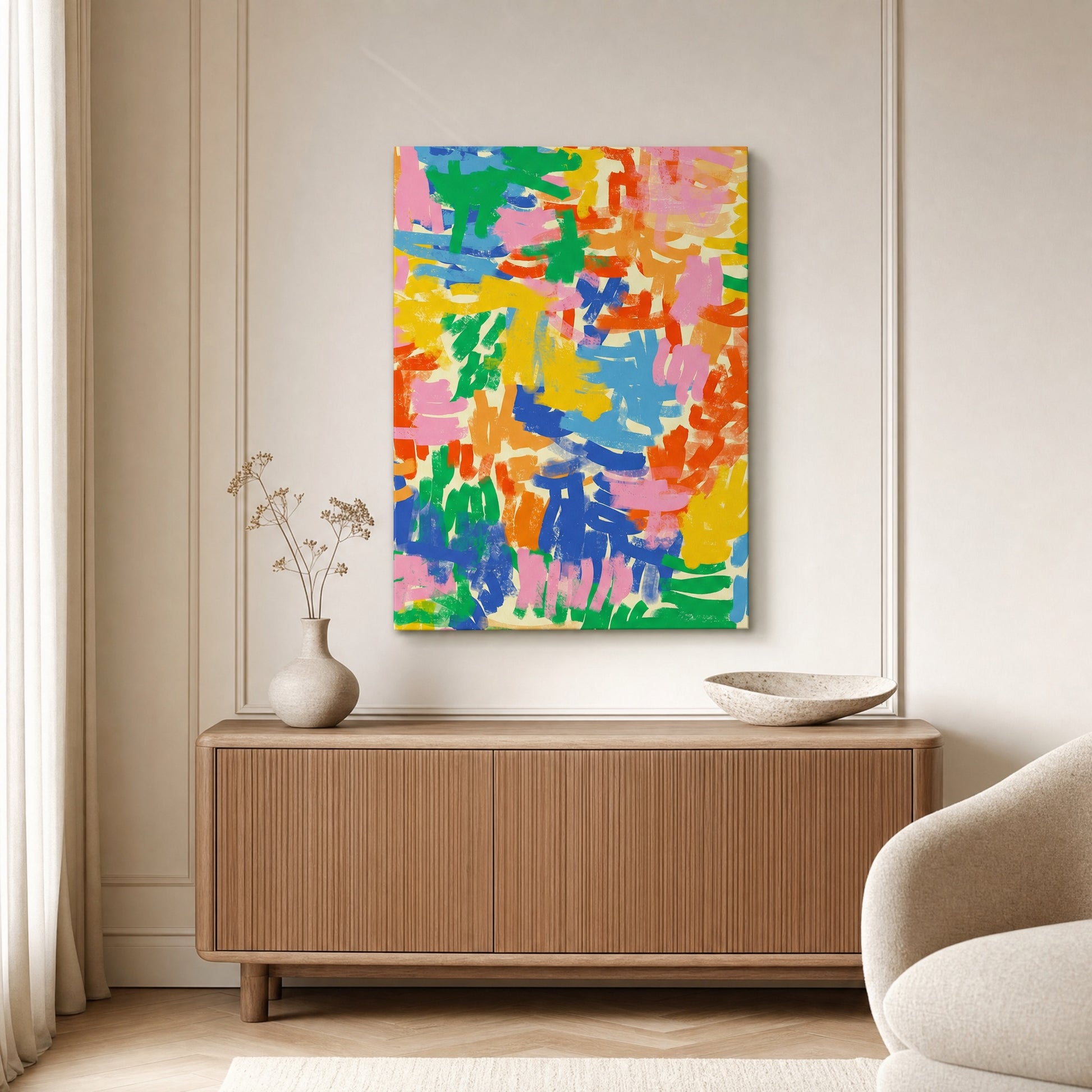SLATE HASH canvas print, Color Carnival