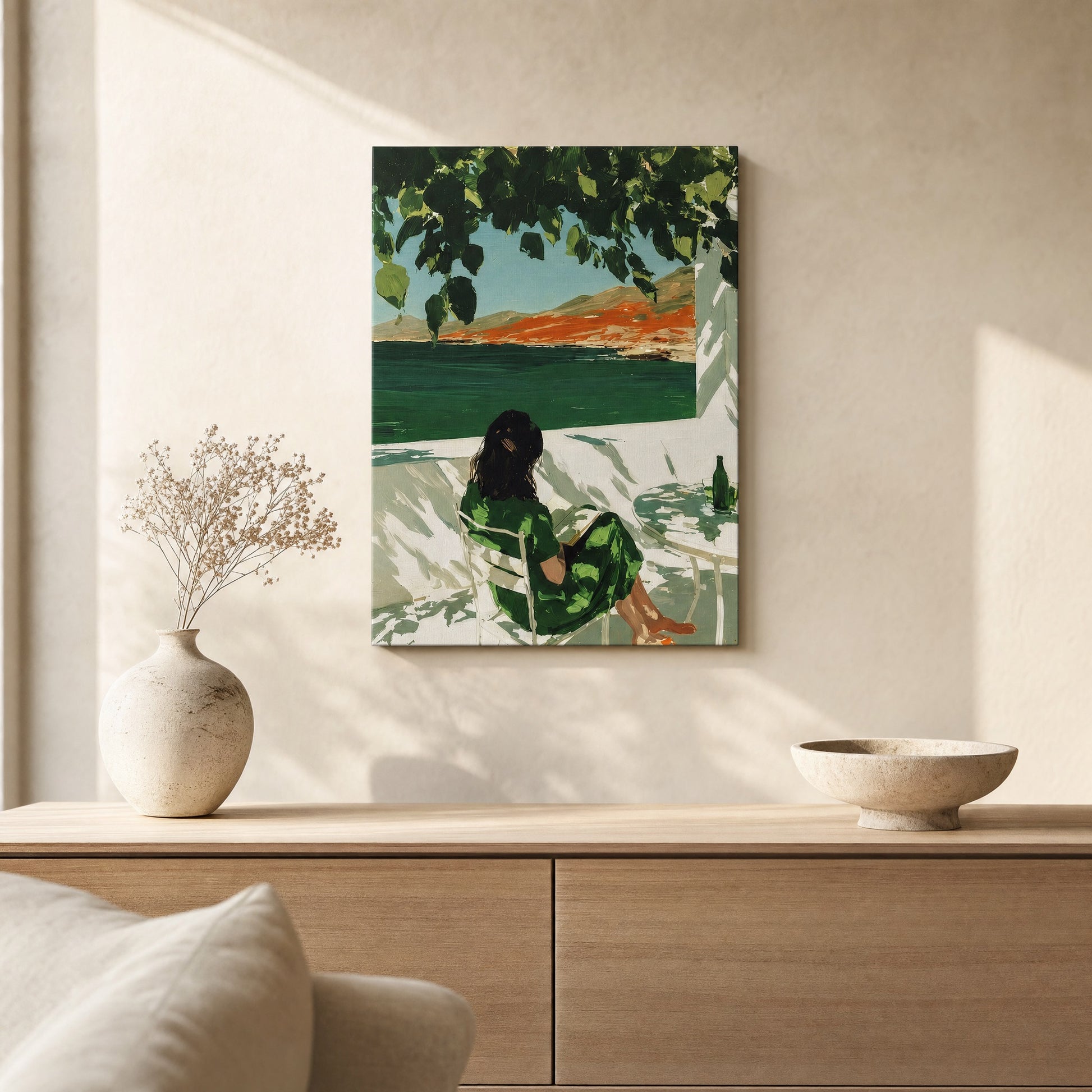 SLATE HASH canvas print, Emerald Escape