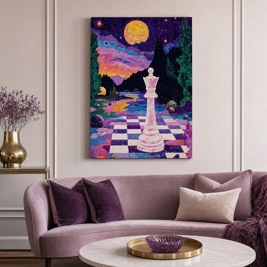 Checkmate in Wonderland Canvas Print