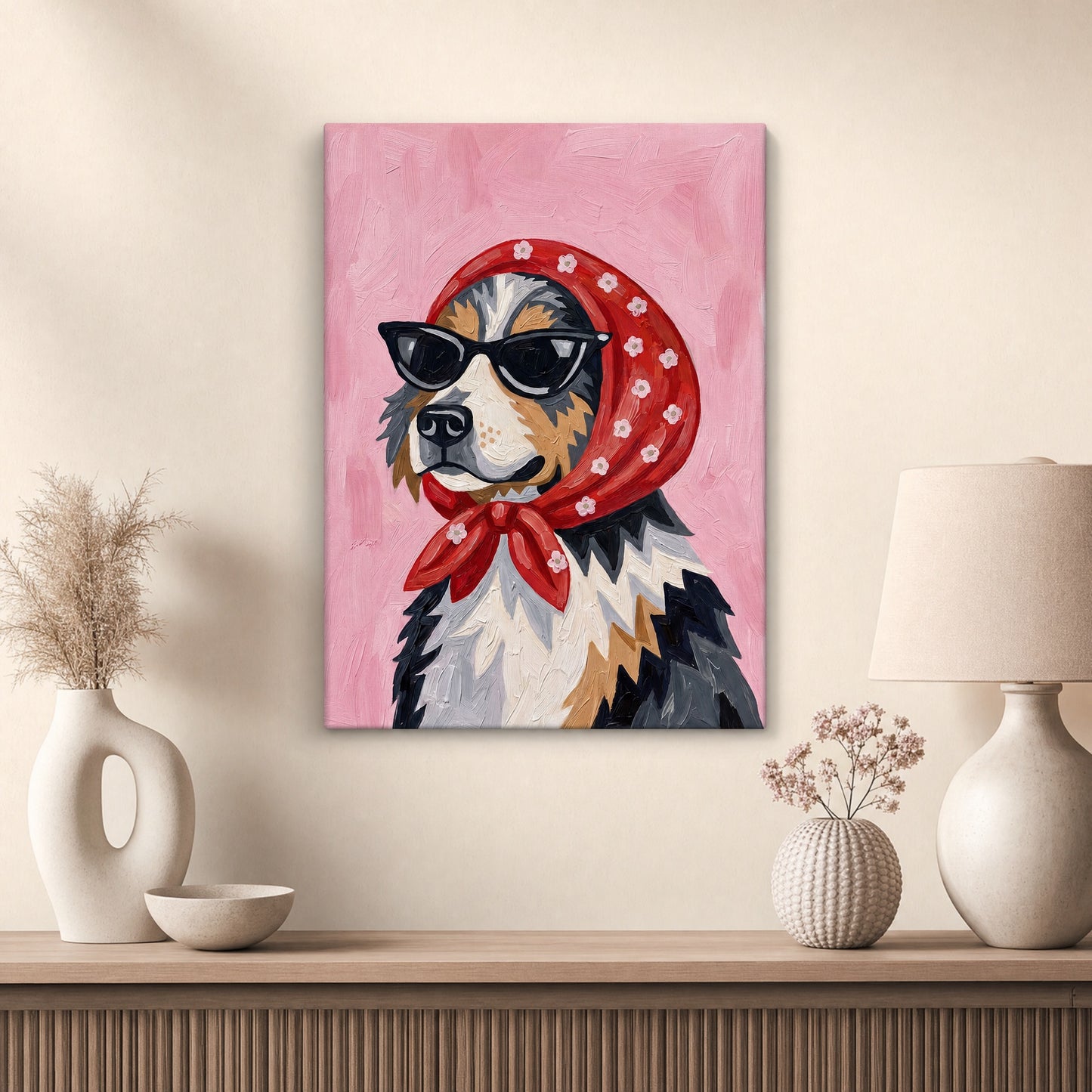 Vogue Pup Canvas Print