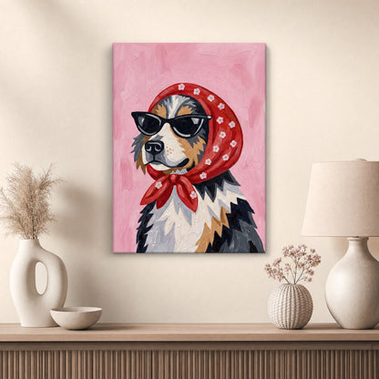 Vogue Pup Canvas Print