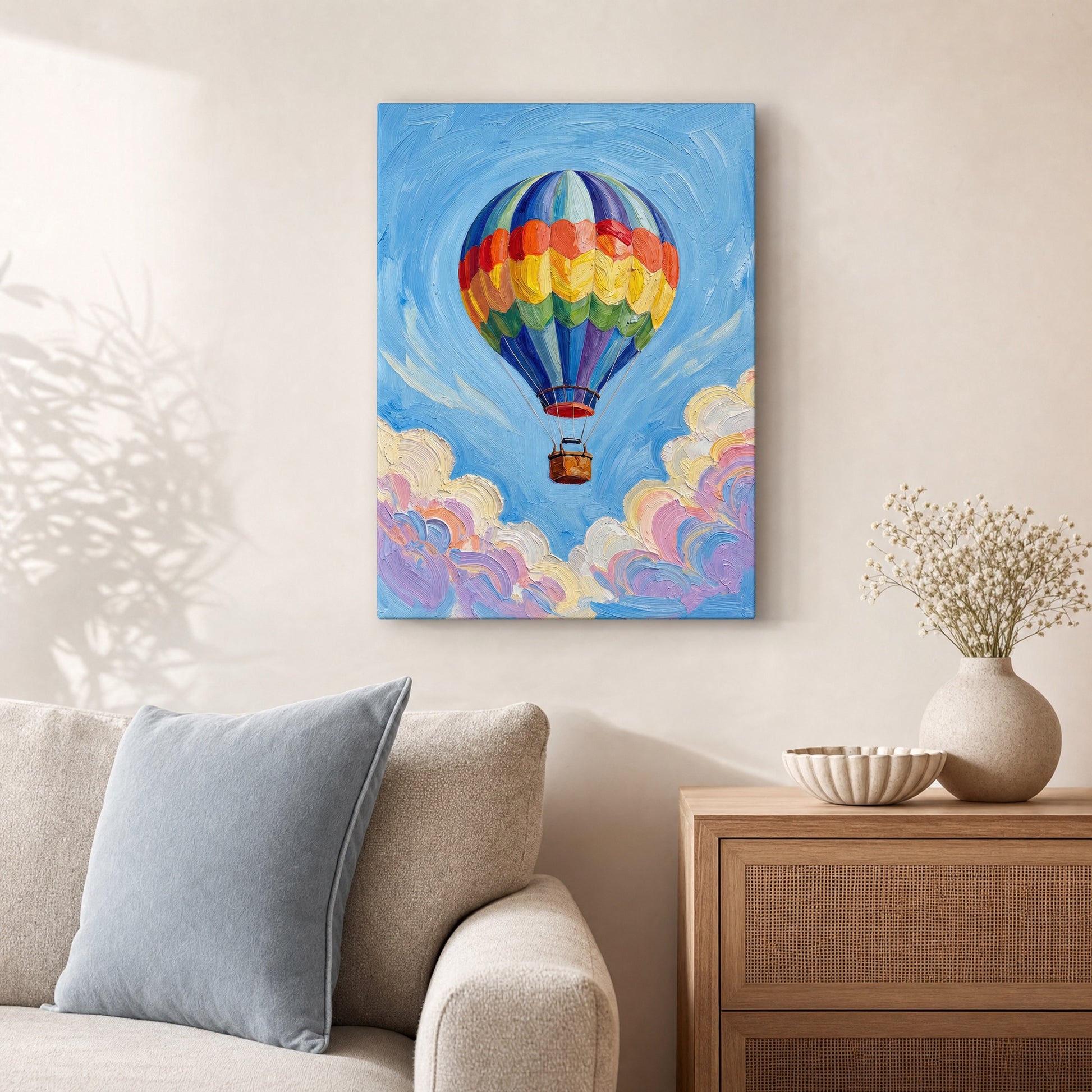 SLATE HASH canvas print, Above the Clouds