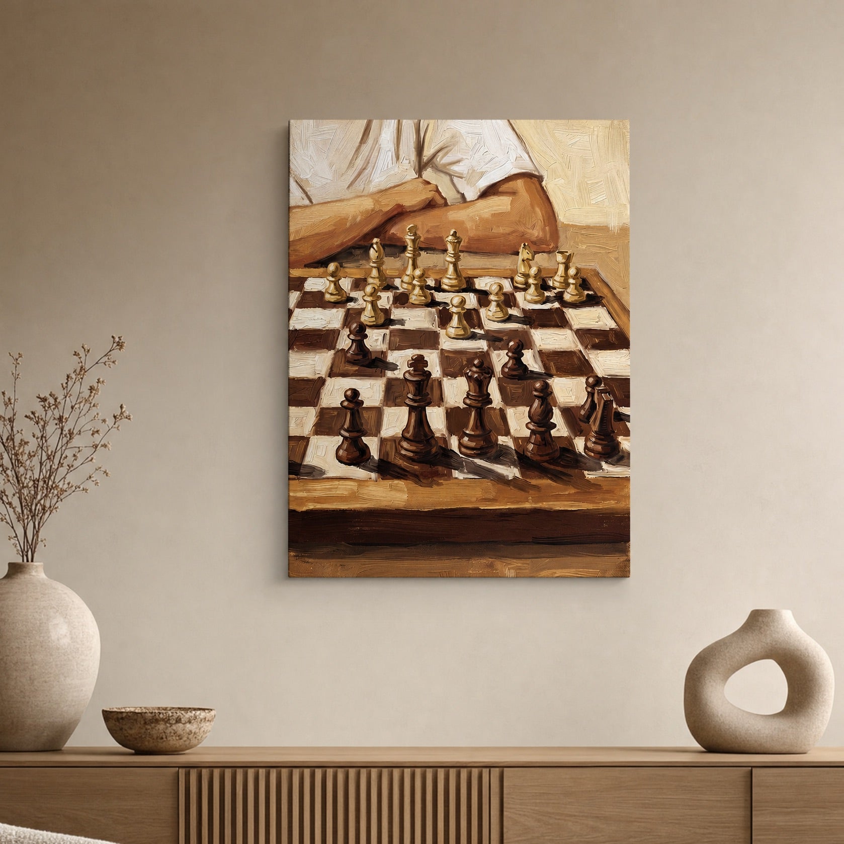 SLATE HASH canvas print, The Next Move