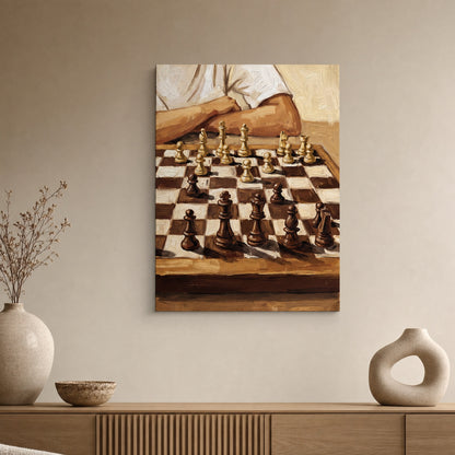 SLATE HASH canvas print, The Next Move