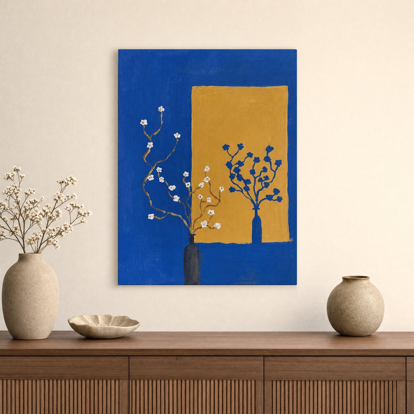 SLATE HASH canvas print, Golden Reflection