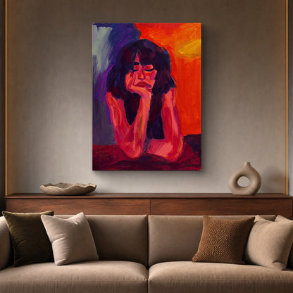 SLATE HASH canvas print, Lost in Thought