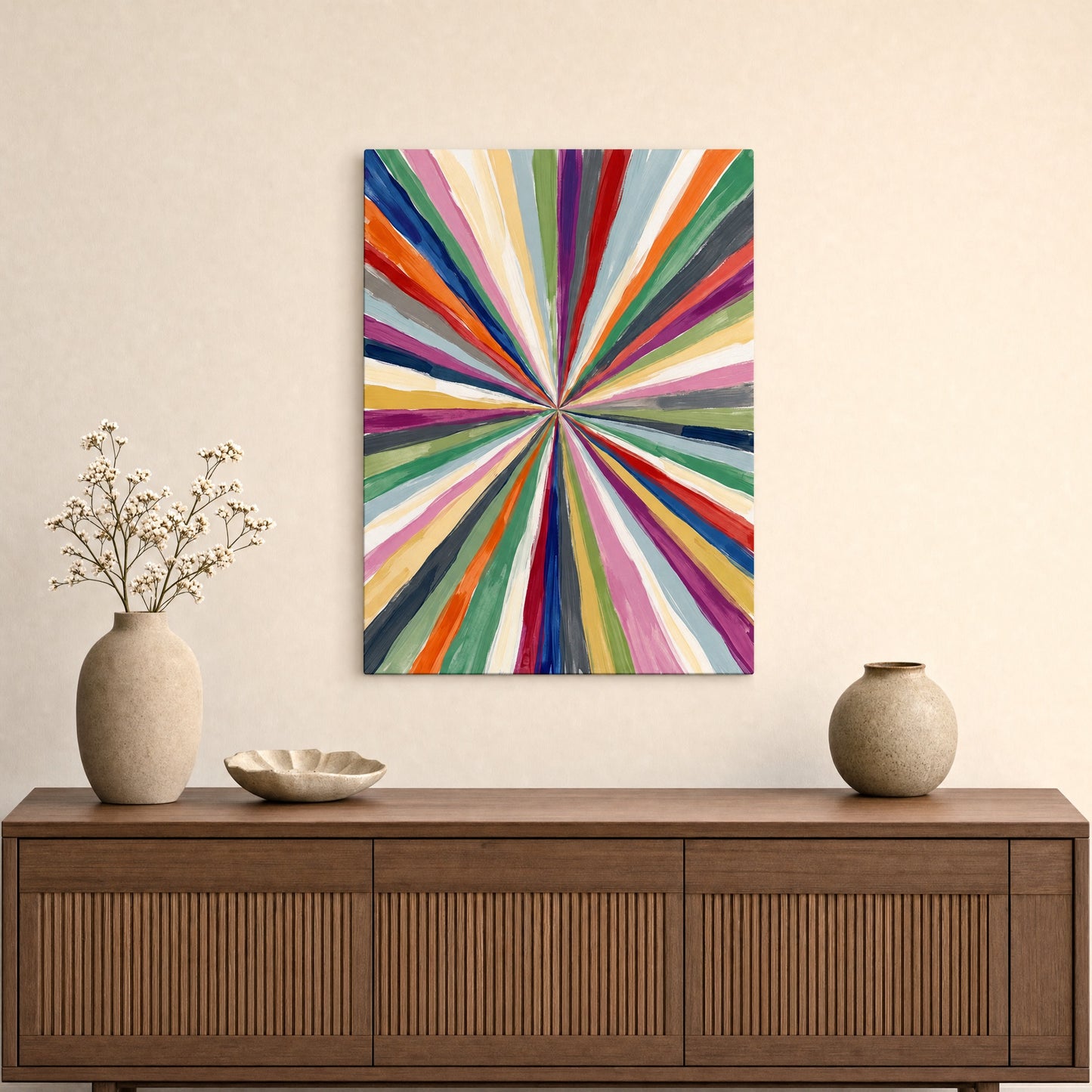 Spectrum Burst Canvas Print