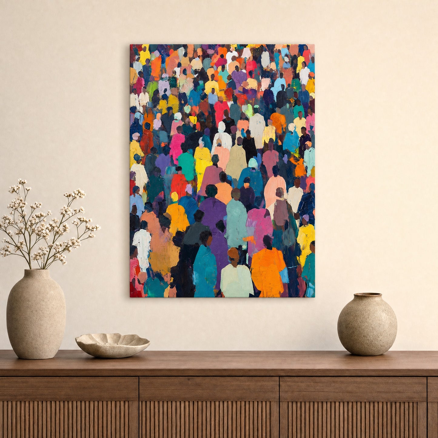 SLATE HASH canvas print, Human Tides