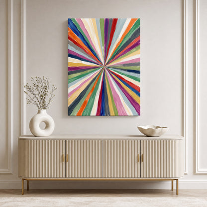 SLATE HASH canvas print, Spectrum Burst
