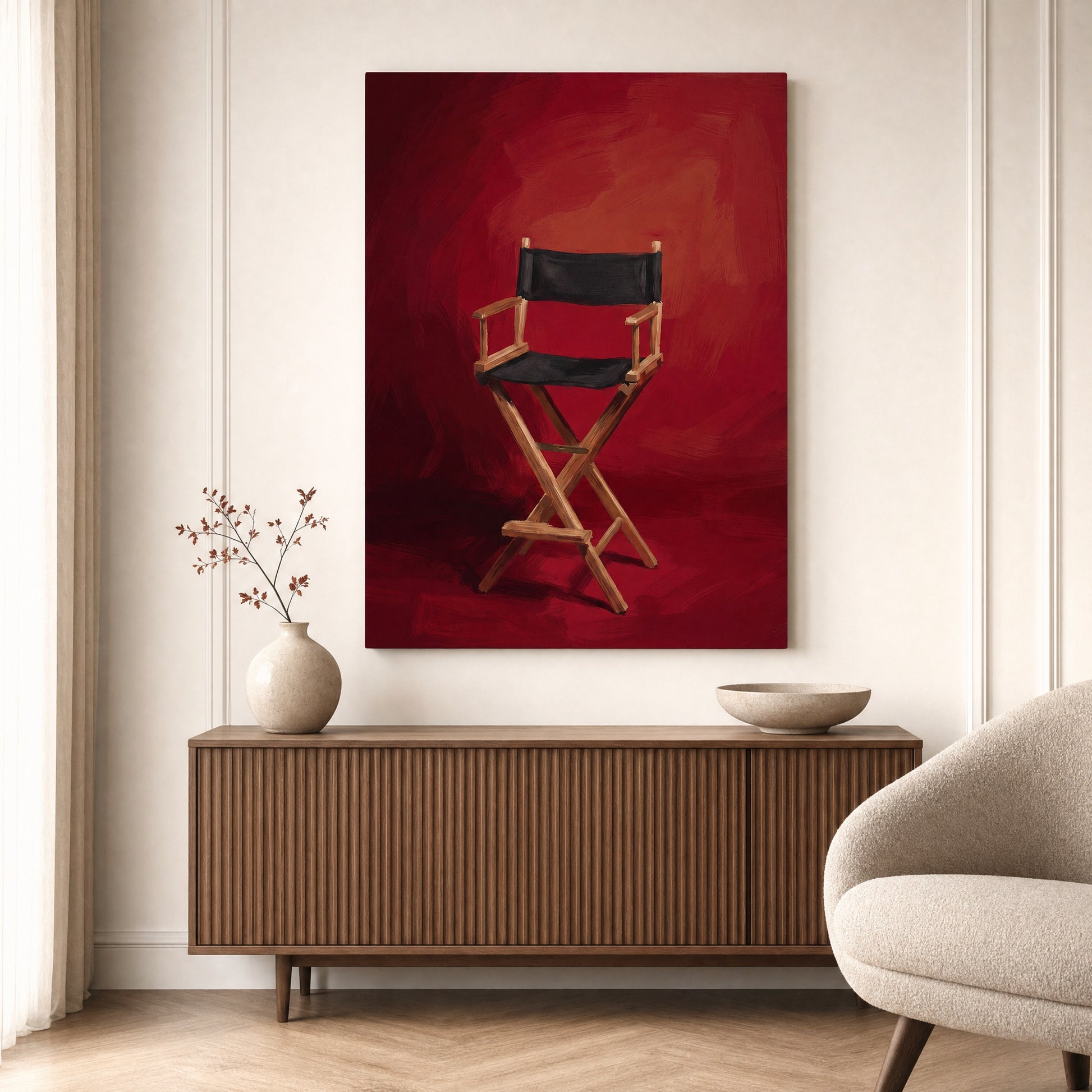 SLATE HASH canvas print, The Director's Chair