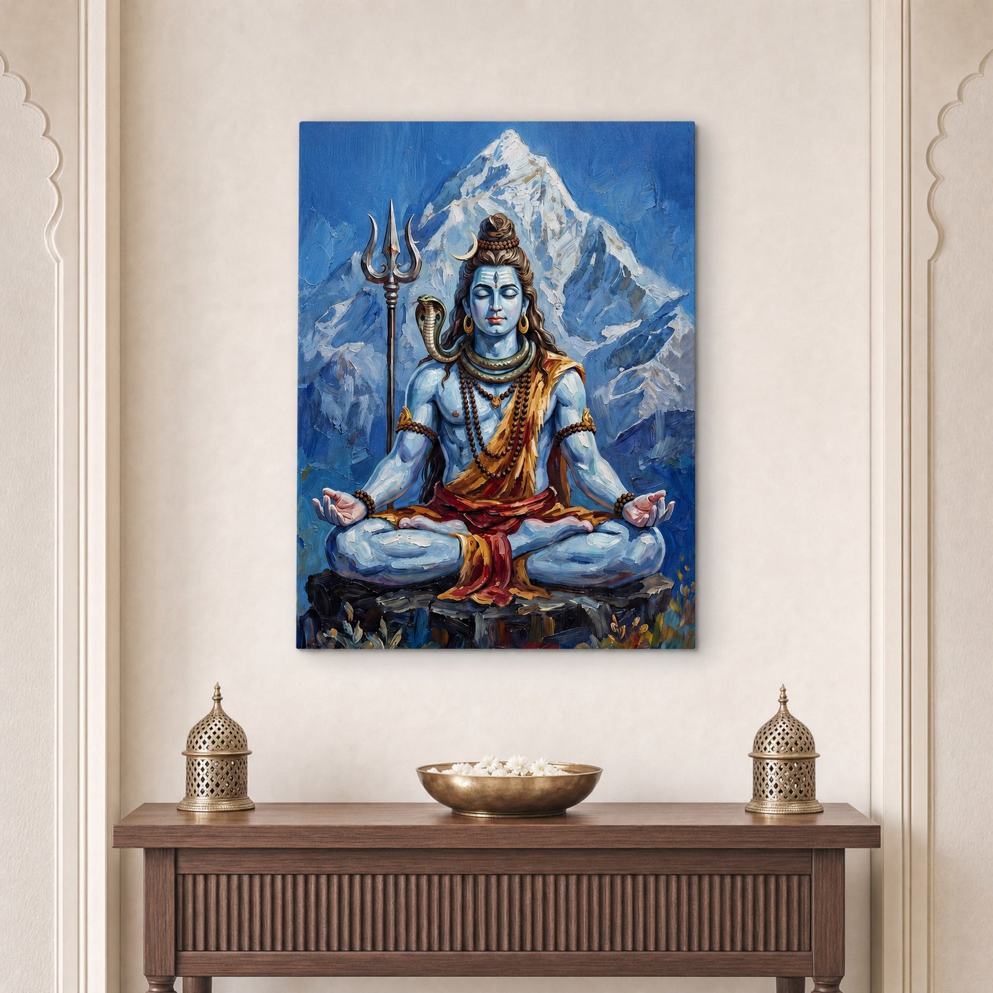 Shiva in Stillness Canvas Print