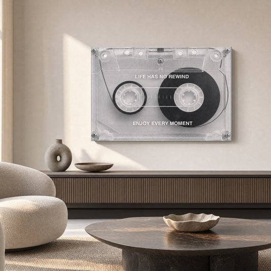 SLATE HASH canvas print, Life Has No Rewind