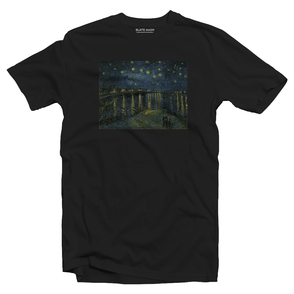 Starry Night Over the Rhône - Vincent Van Gogh T-shirt
