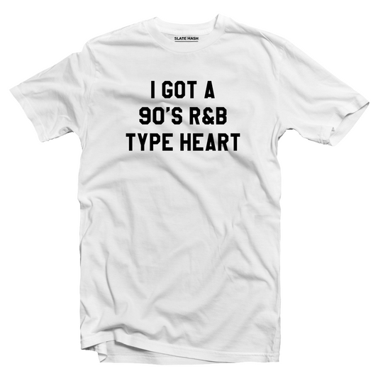 90's R&B Heart T-Shirt (White)