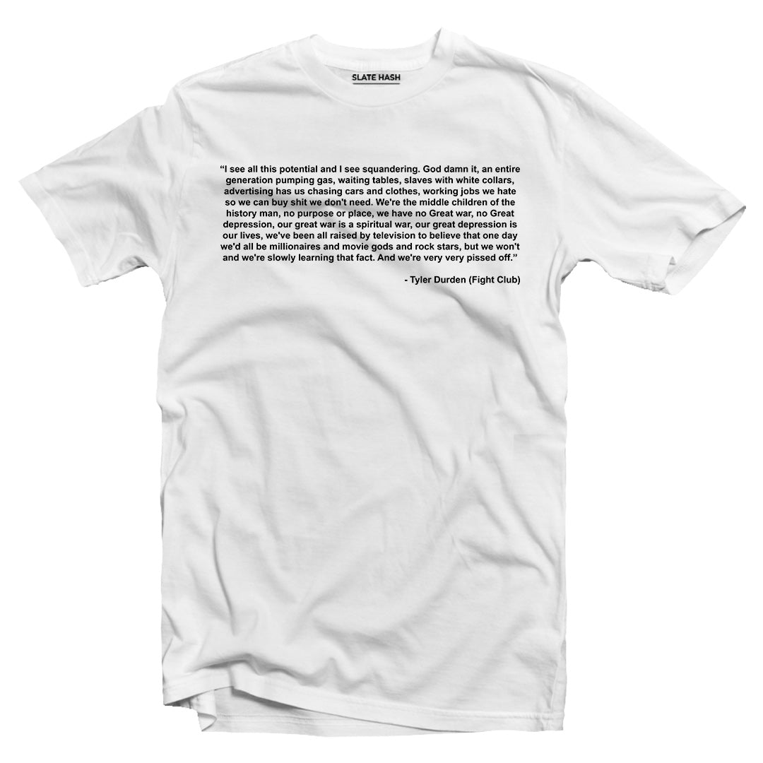 Modern Life Speech - Fight Club T-shirt