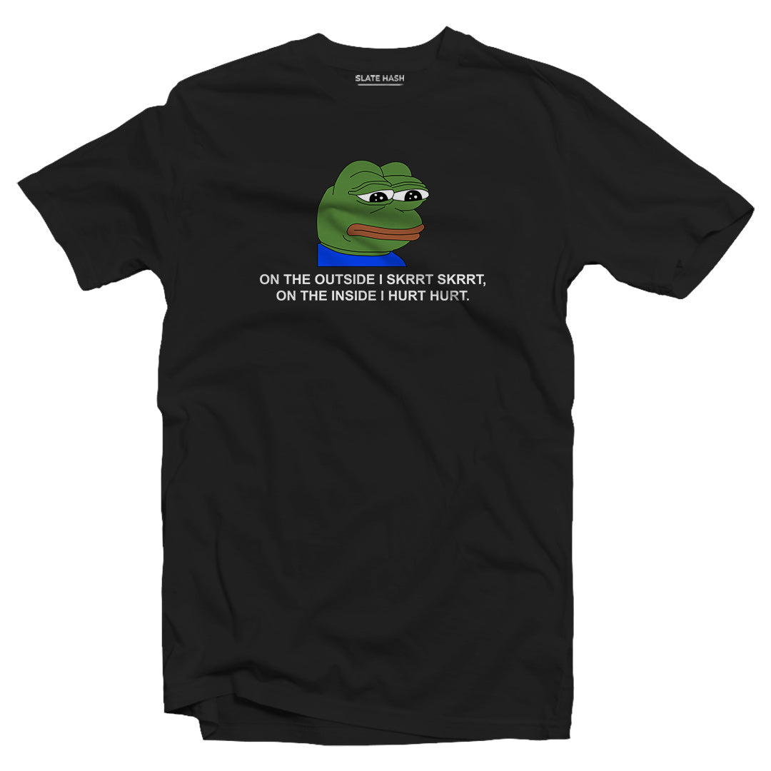 Sad Pepe the Frog Meme Skrrt Skrrt T-shirt