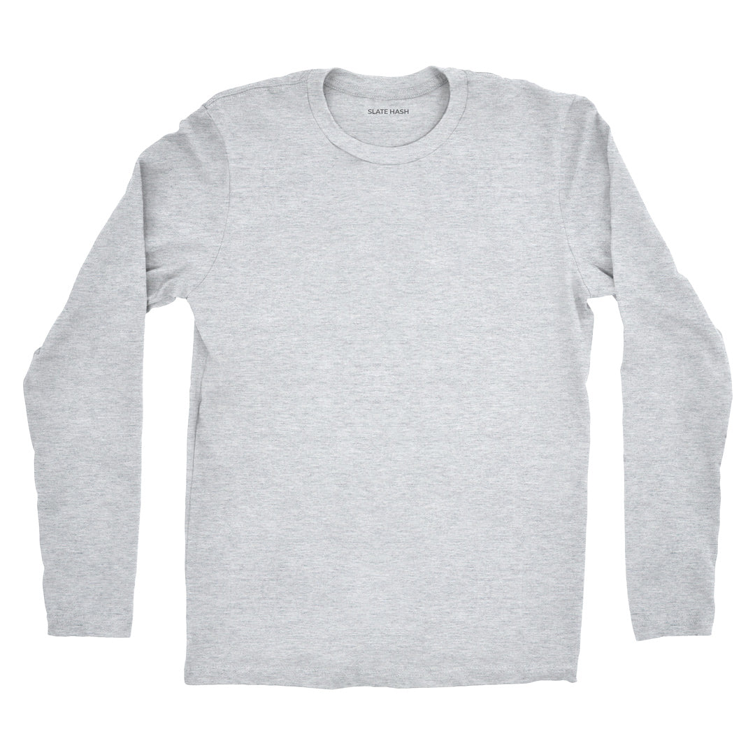 Grey Plain Full Sleeve T-Shirt