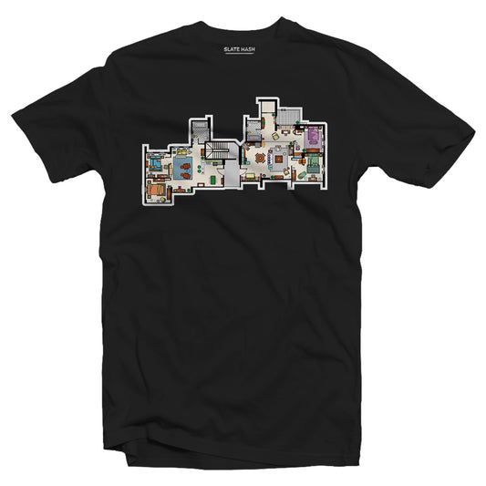 Friends Apartment Floor Plan T-shirt