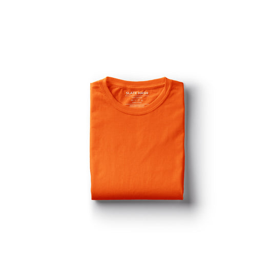 Orange Plain T-Shirt