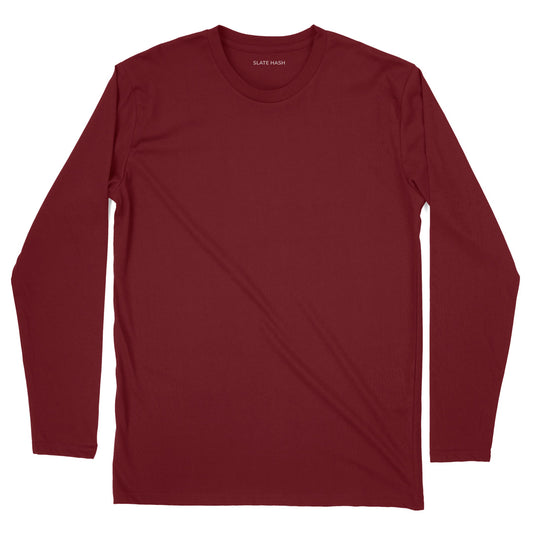 Maroon Plain Full Sleeve T-Shirt