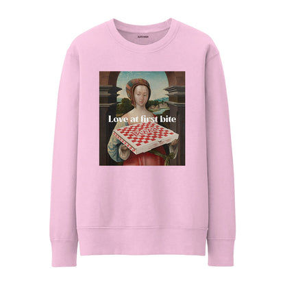 Pizza - love at first bite Sweatshirt