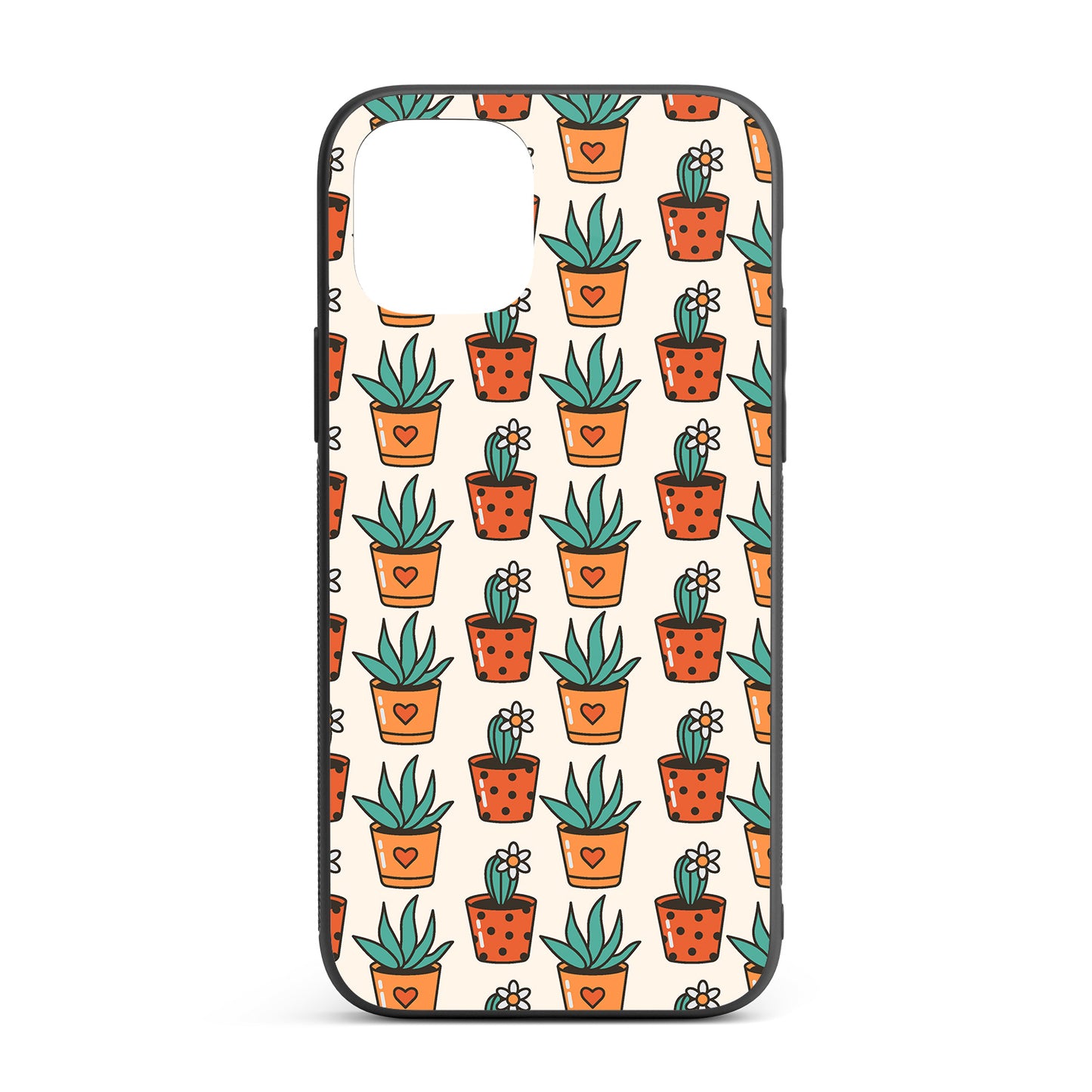 Cactus iPhone glass case