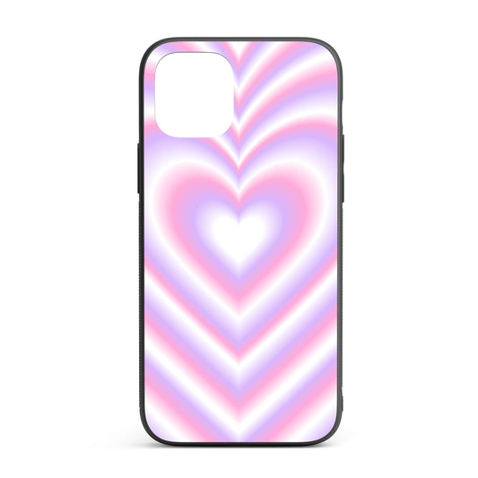 Blurred Heart iPhone glass case