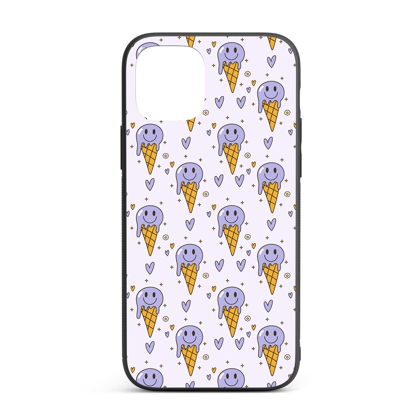 Blueberry Ice Cream iPhone glass case