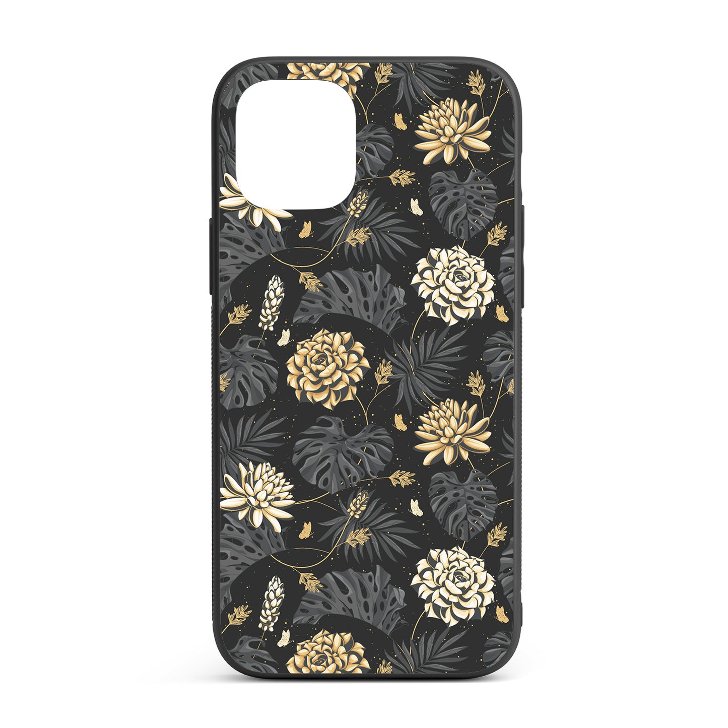 Golden Bloom iPhone glass case