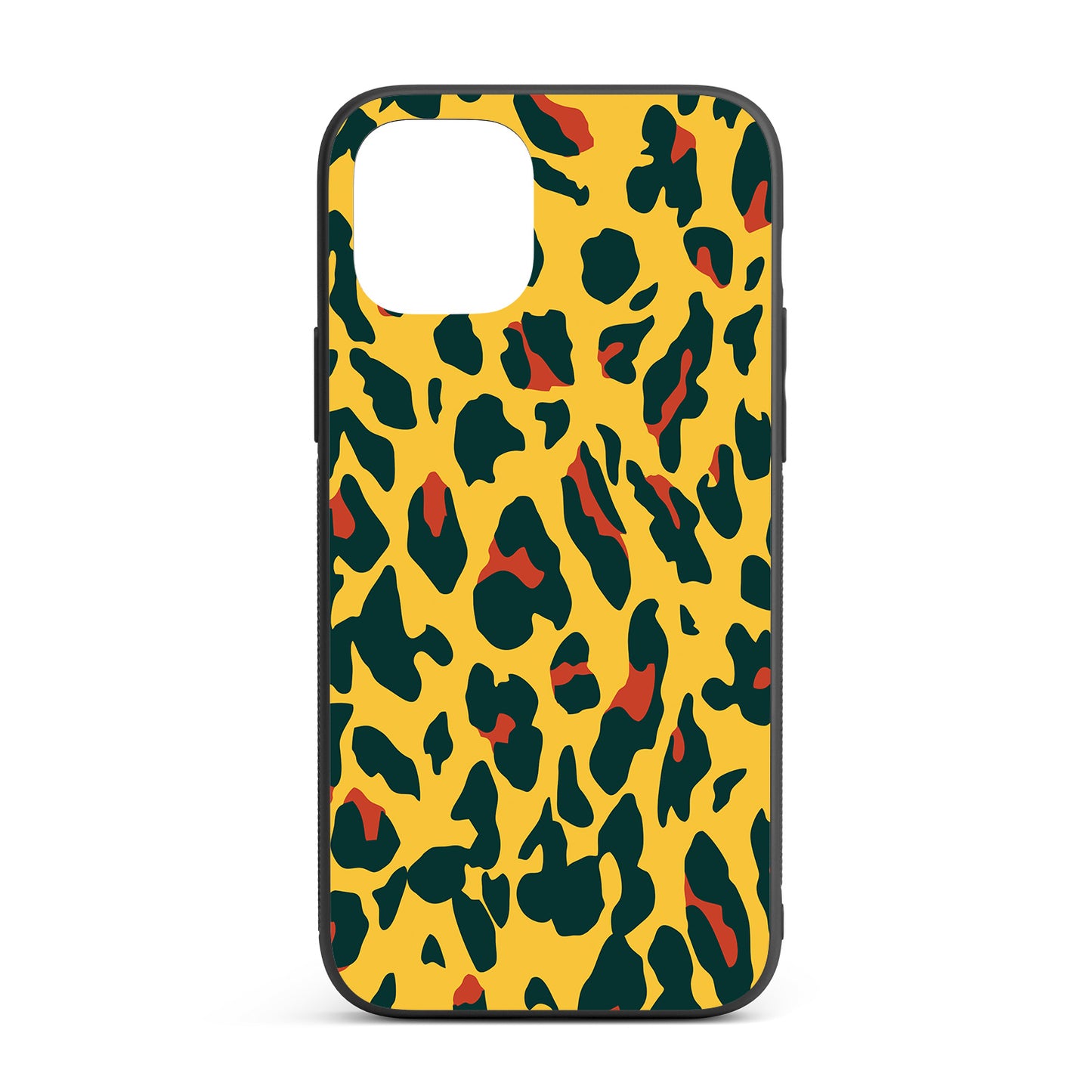 Leopard pattern iPhone glass case