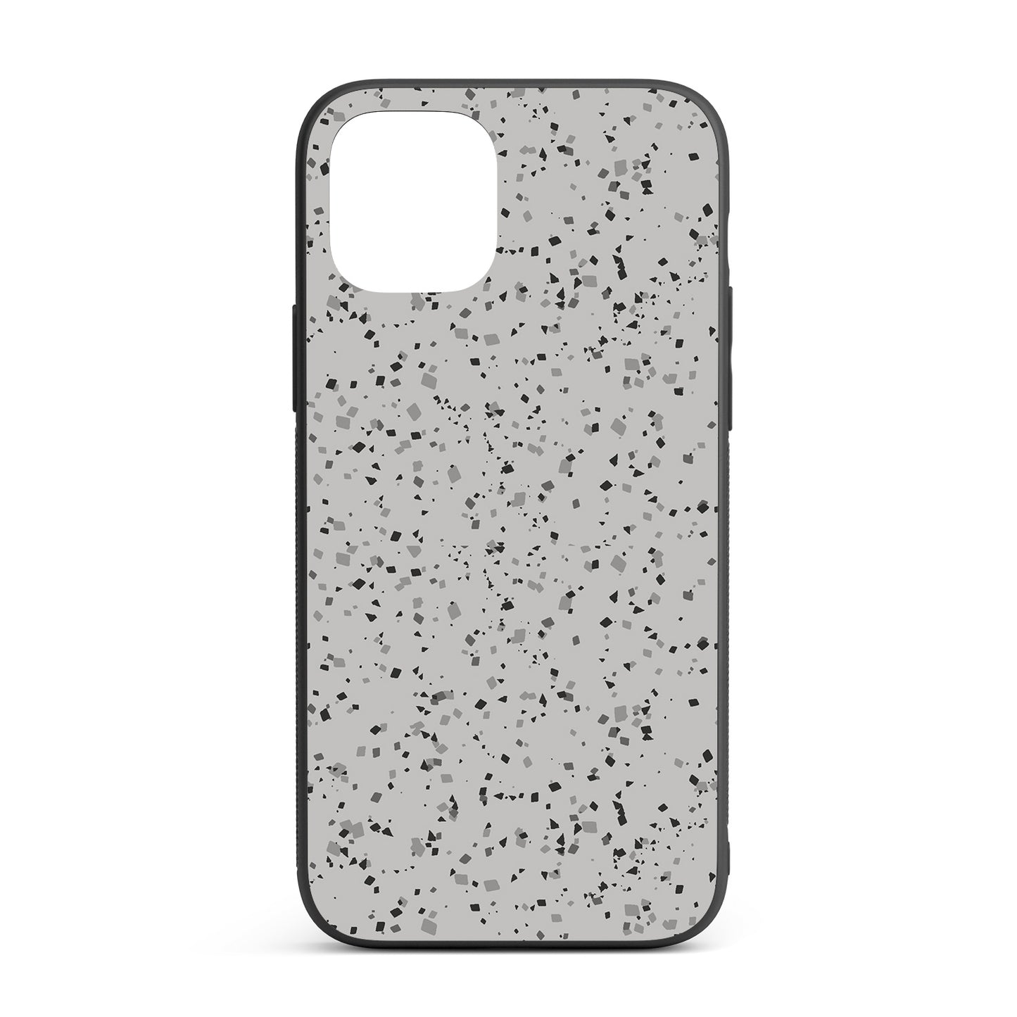 Grey Terrazzo iPhone glass case