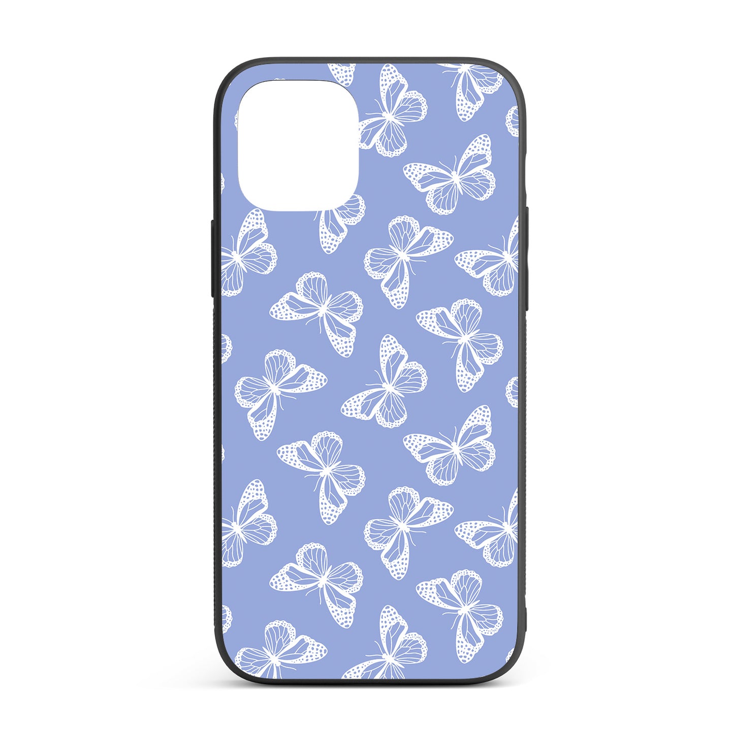 Lavender Butterflies iPhone glass case