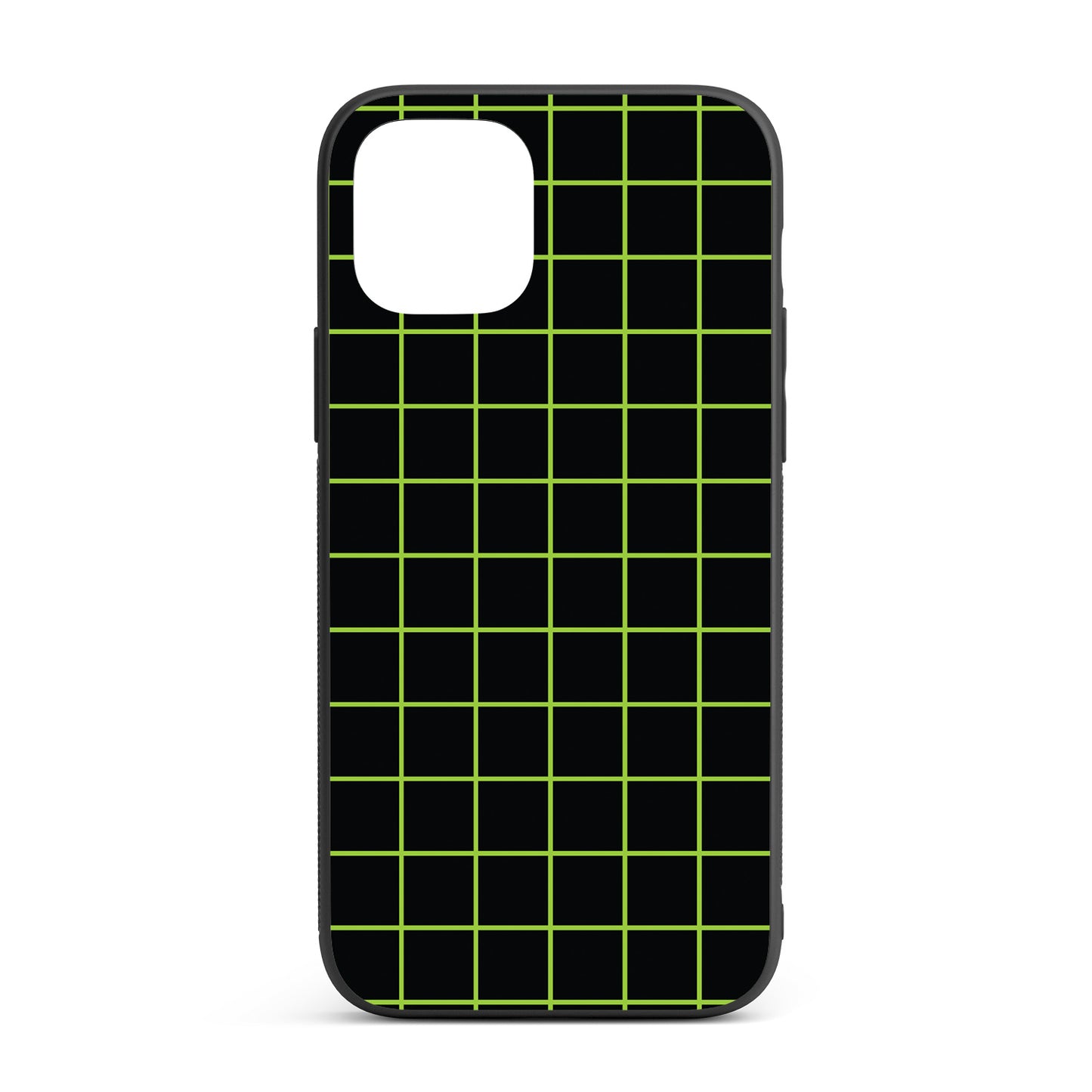 Green Grid iPhone glass case