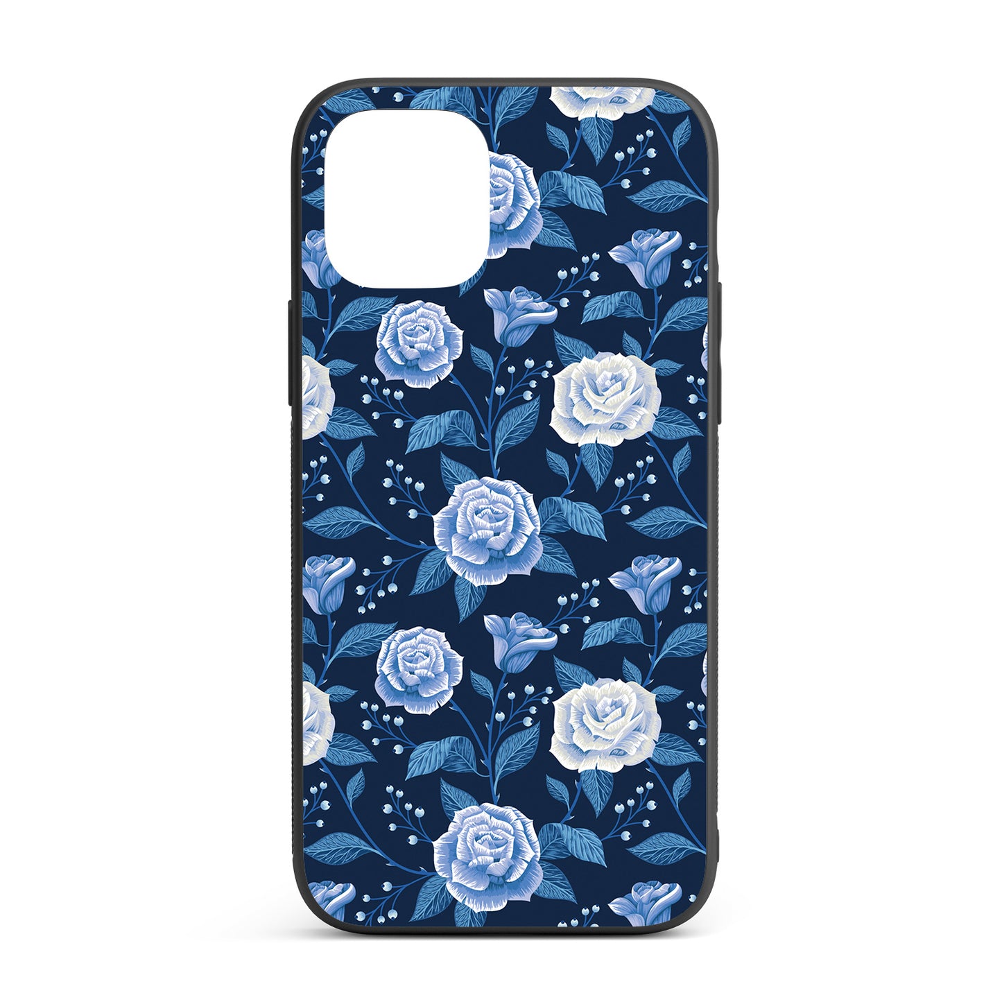 Midnight Rose iPhone glass case