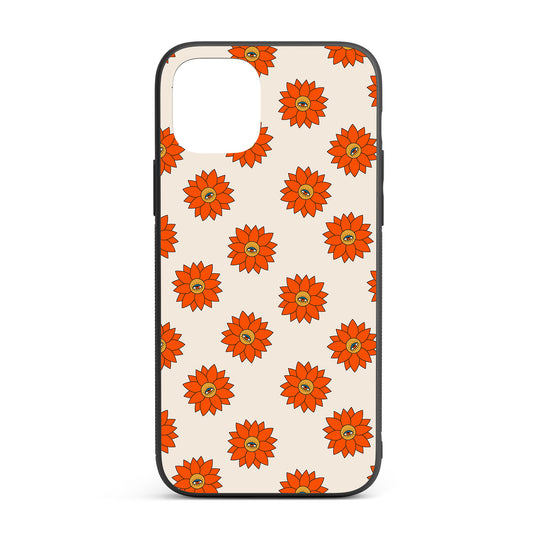 Psychedelic Garden iPhone glass case