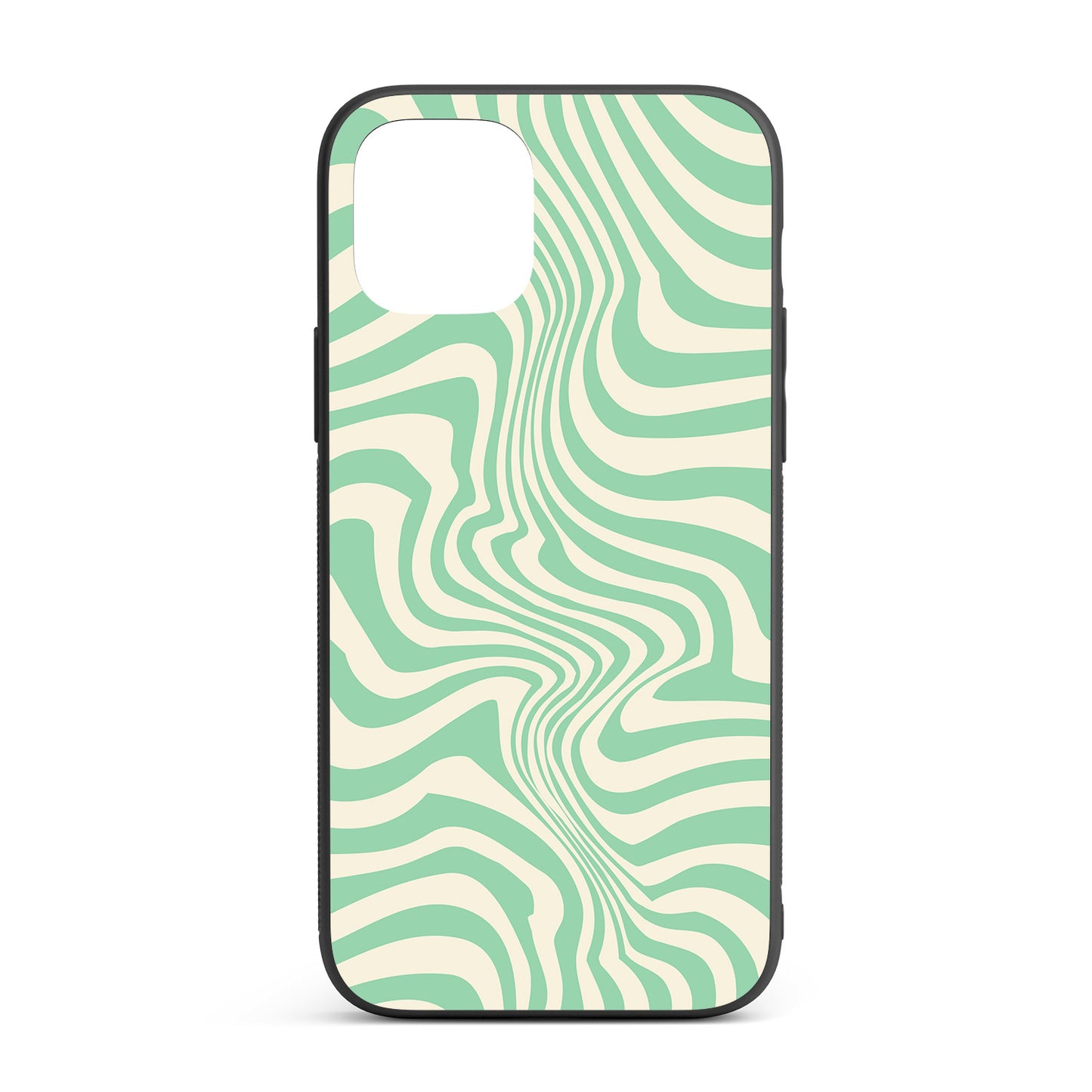 Pistachio Swirls iPhone glass case