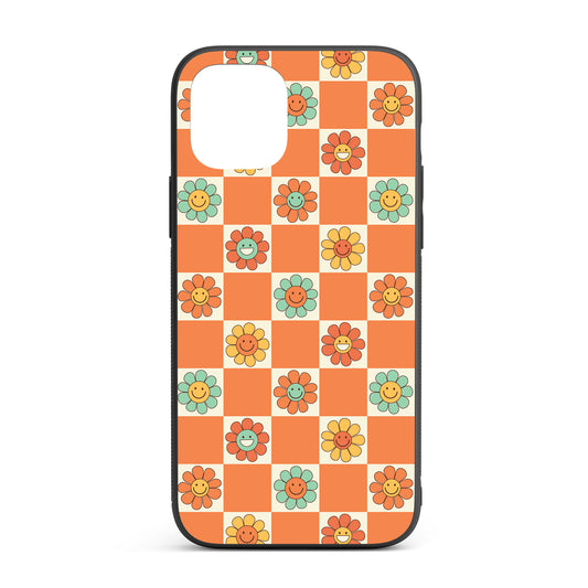 Retro Daisies iPhone glass case