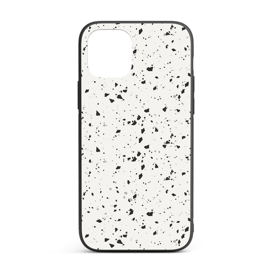 White Terrazzo iPhone glass case