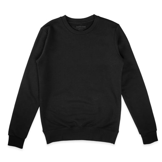 Black Plain Sweatshirt