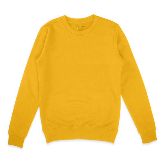 Golden Yellow Plain Sweatshirt