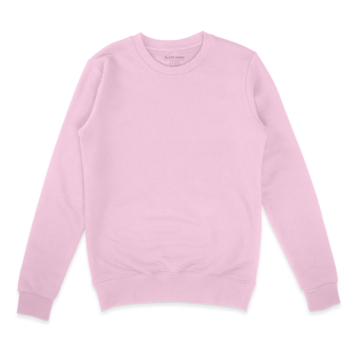 Light Pink Plain Sweatshirt