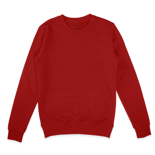 Red Plain Sweatshirt