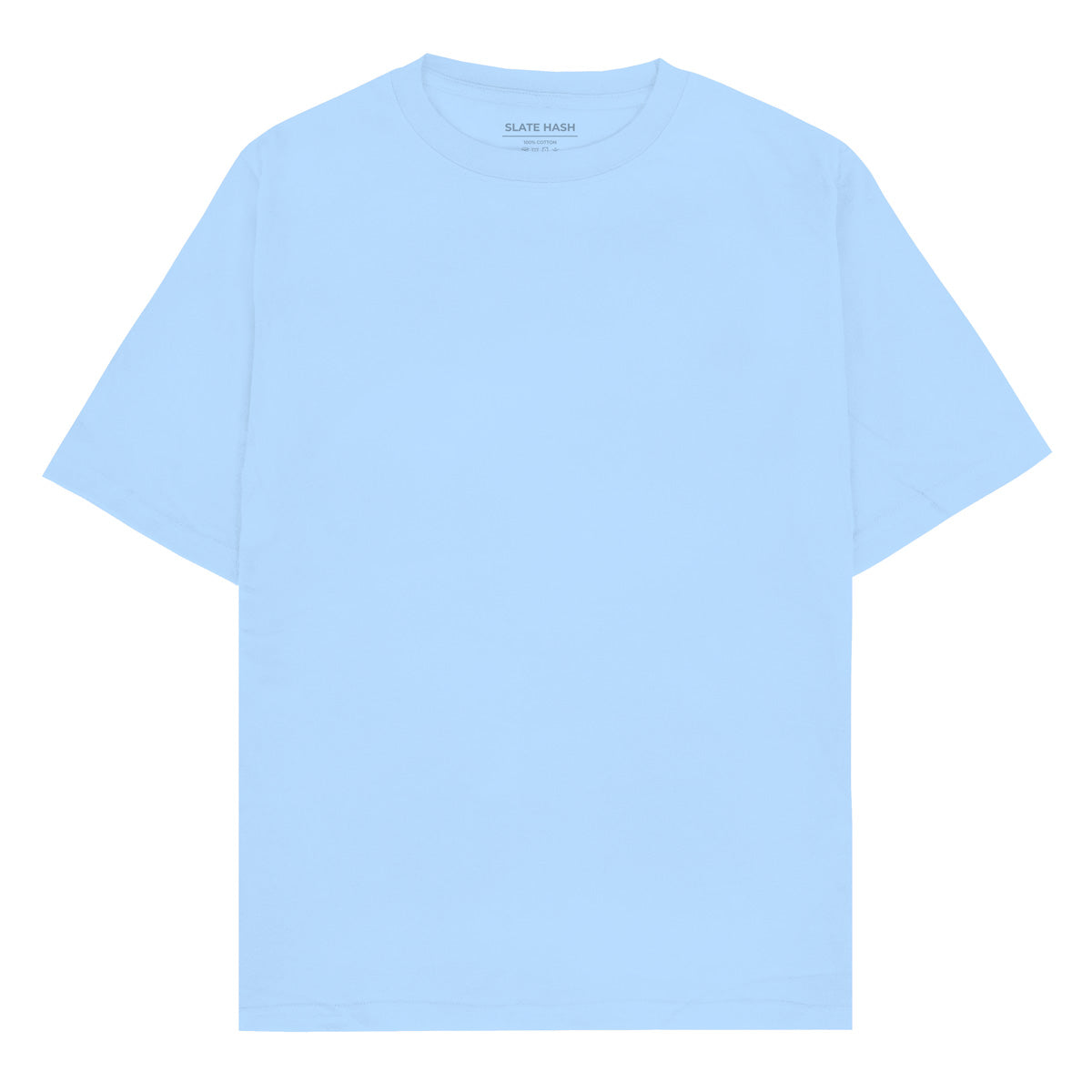 Baby Blue Plain Oversized T-shirt