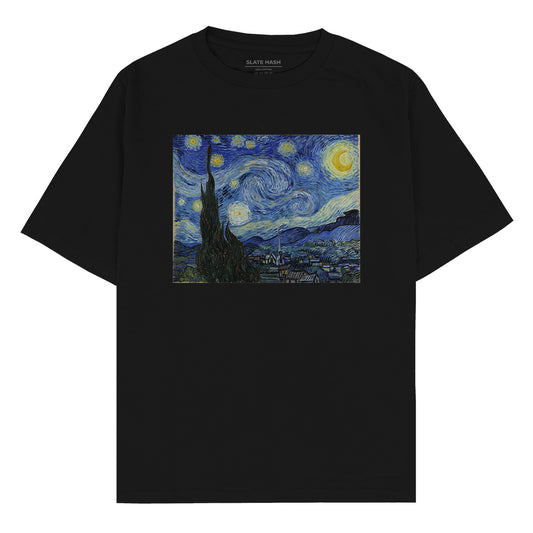 The Starry Night - Vincent Van Gogh Oversized T-shirt