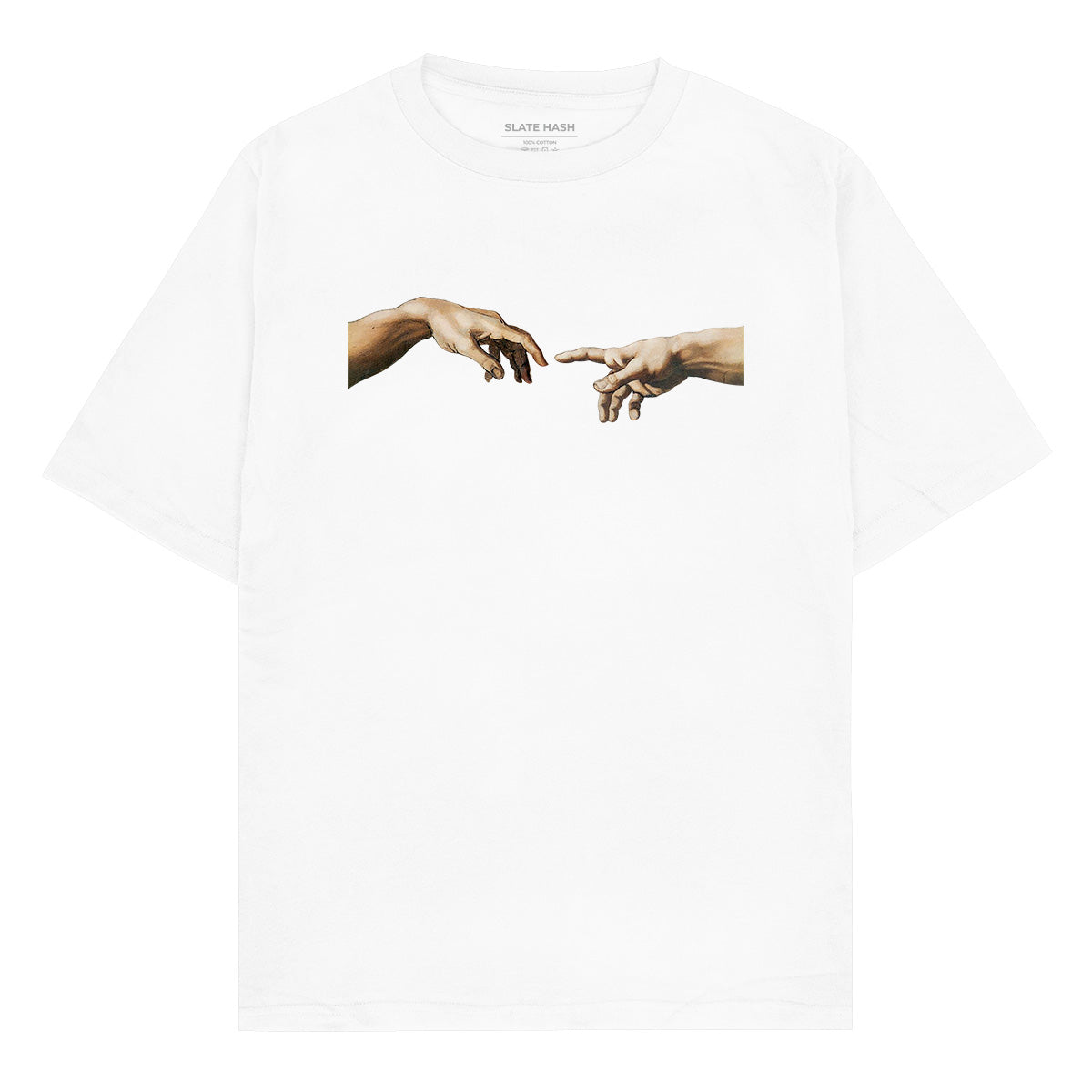 Hands of Adam - Michelangelo Oversized T-shirt